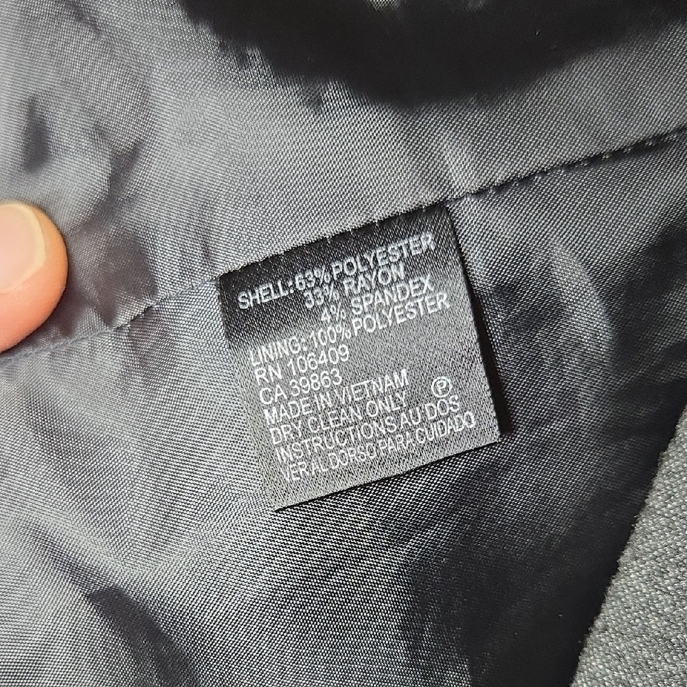 Tahari Women's Striped Suit Jacket - Black and Gray - Picture 3 of 7